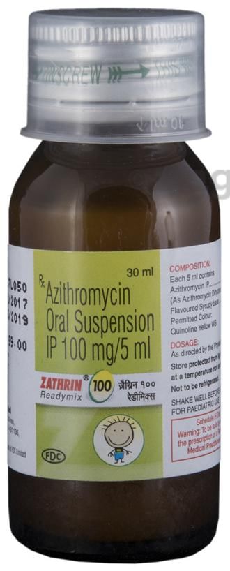 Zathrin 100 Readymix Oral Suspension