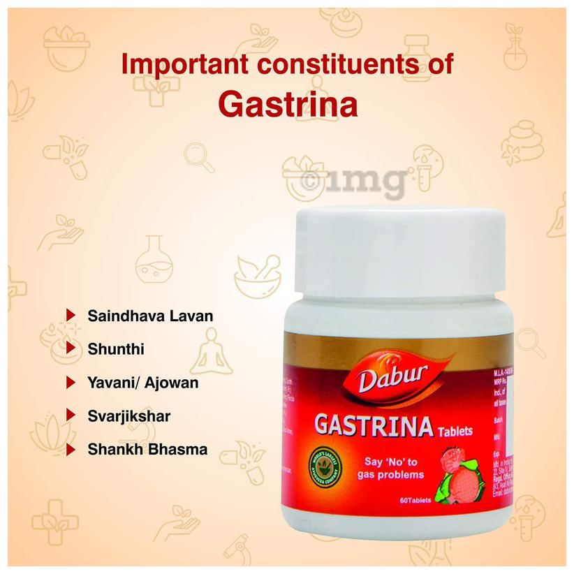 Dabur Gastrina Tablet | Relieves Abdominal Gas & Pain