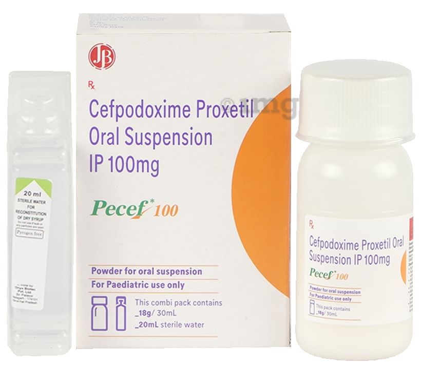 Pecef 100 Powder For Oral Suspension