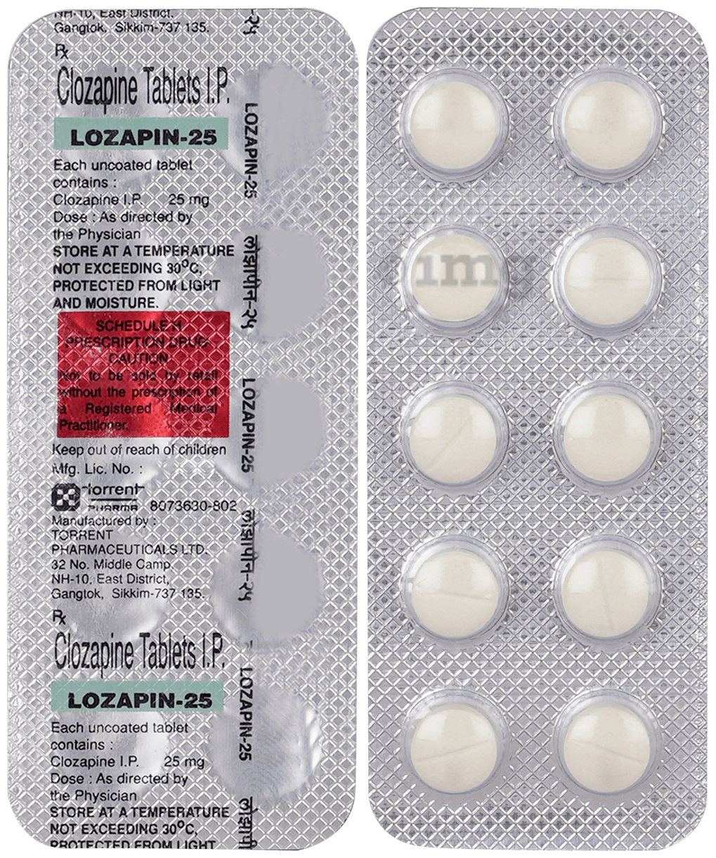 Lozapin 25mg Tablet