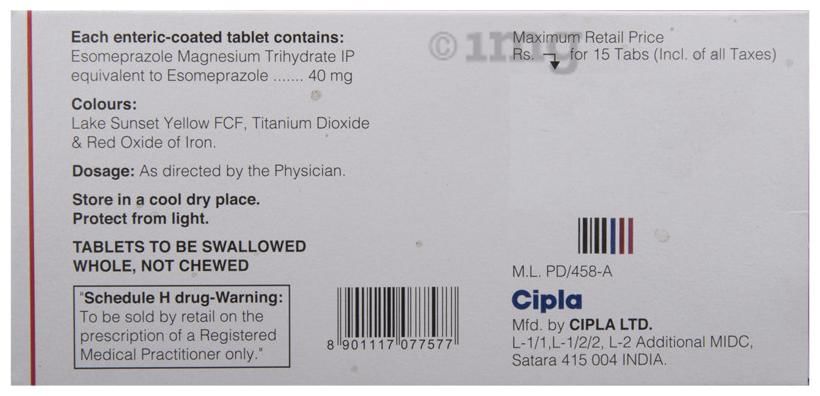 Esomac 40 Tablet