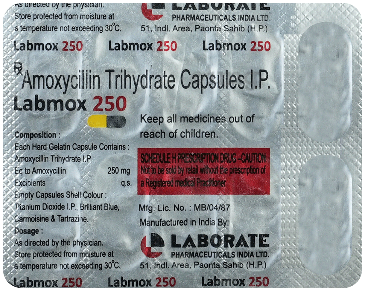 Labmox 250mg Capsule