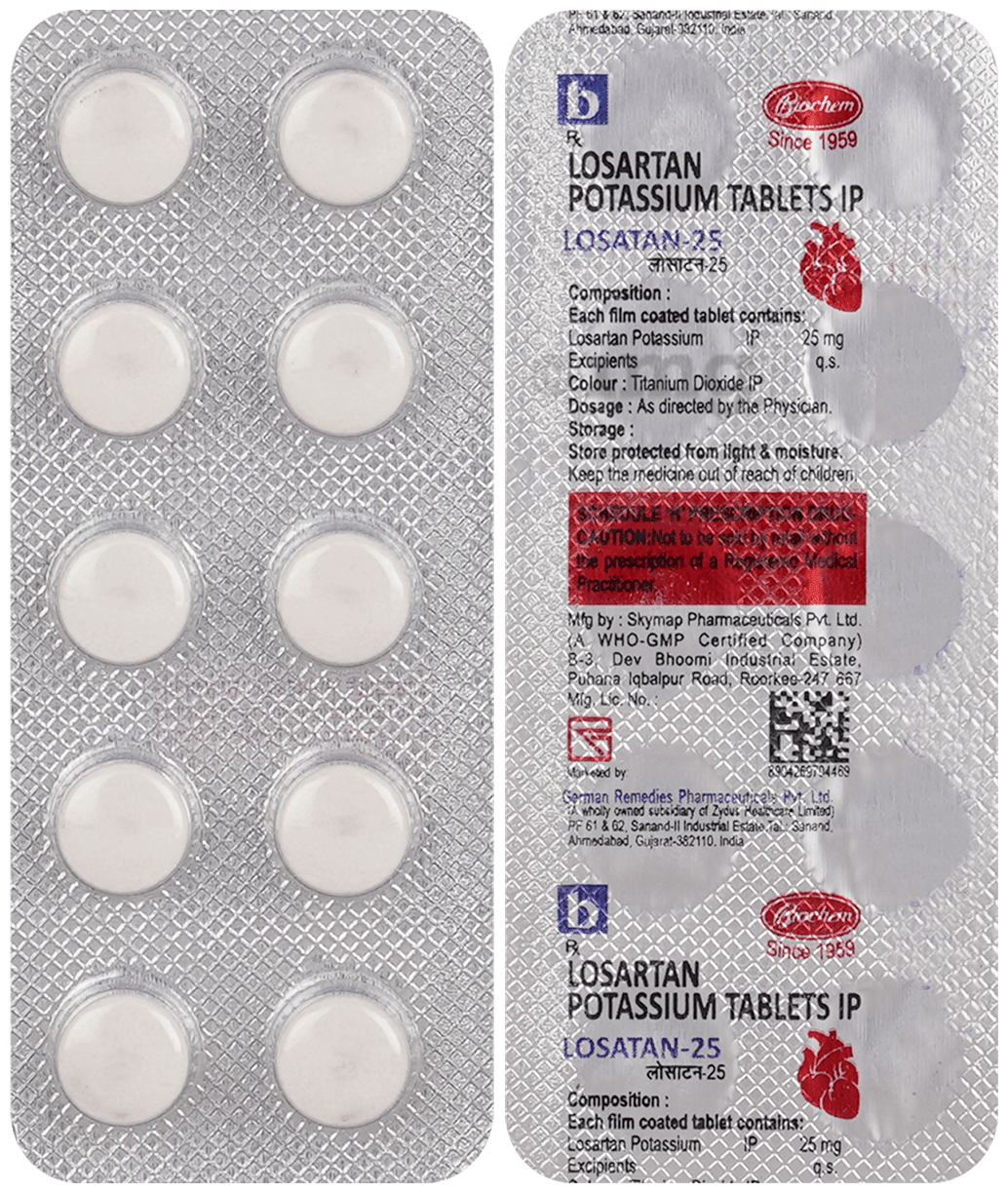 Losatan 25mg Tablet