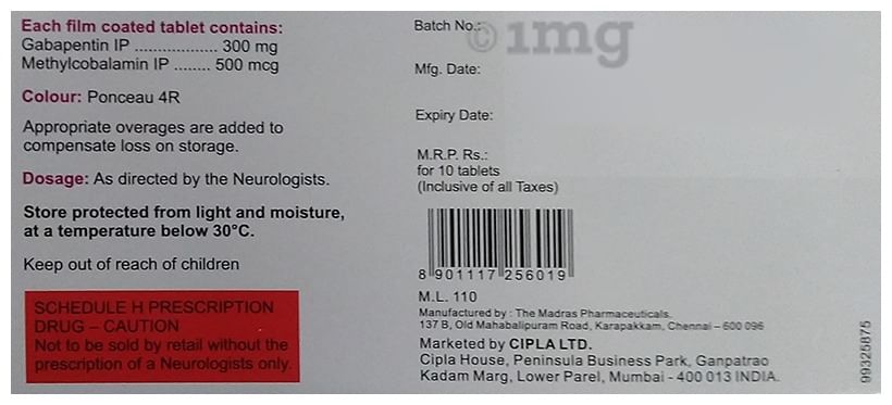 Gabacip M Tablet