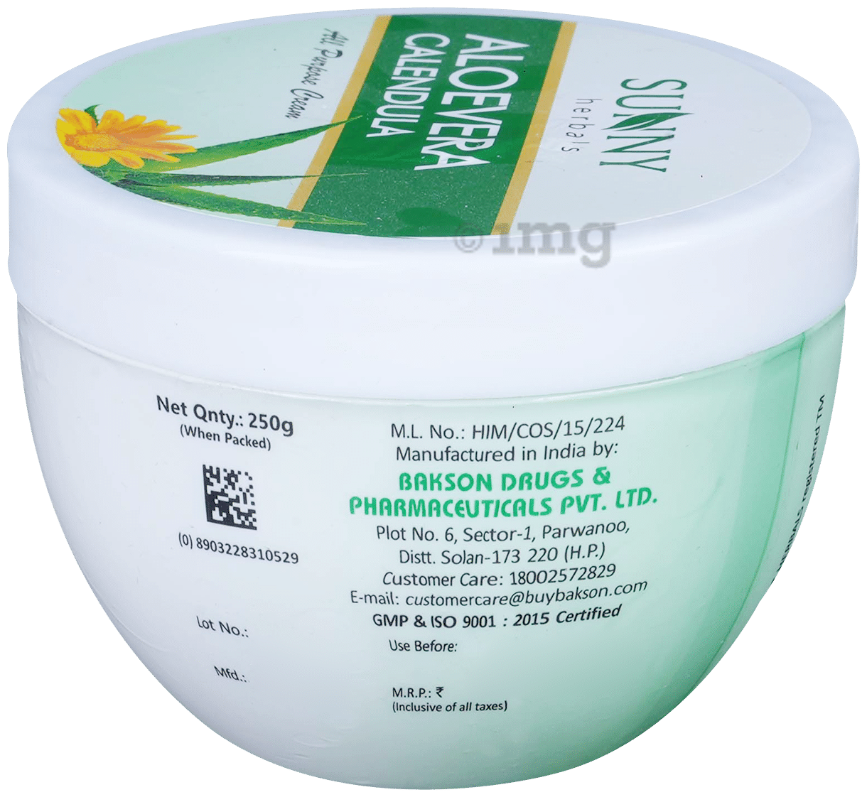 Bakson's Homeopathy Aloevera Calendula Cream