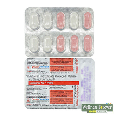 Buy Glimiprex Mf 1 500mg 10tab Online View Uses Review Price Composition Secondmedic