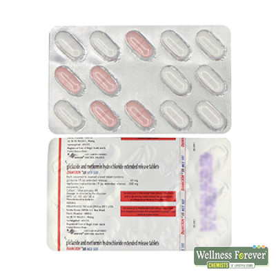 Buy DIAMICRON-XR MEX 500MG 14TAB Online, View Uses, Review, Price ...