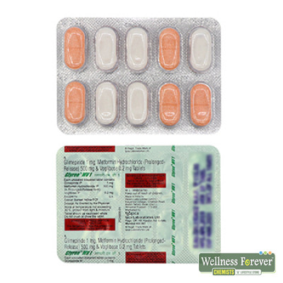 Buy GLYREE-MV 1MG 10TAB Online, View Uses, Review, Price, Composition ...