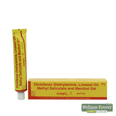 JUSGO GEL 30GM Upto 50.00% Off | Wellness Forever