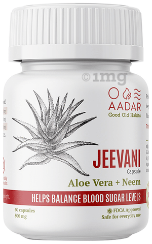 Aadar Jeevani 500mg Capsule (60 Each) Bottle