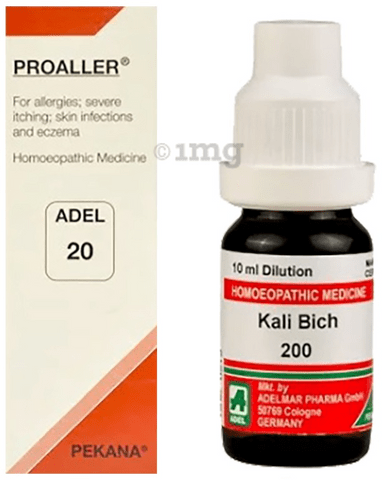 ADEL Anti Allergic Combo Pack of ADEL 20 Proaller Drop 20ml & Kalium Bichromicum Dilution 200 CH 10ml