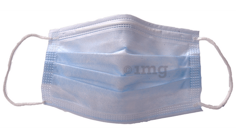 Advind Healthcare Non-Woven Disposable 3 Ply Surgical Mask with Melt Blown Fabric & Metal Nose Pin