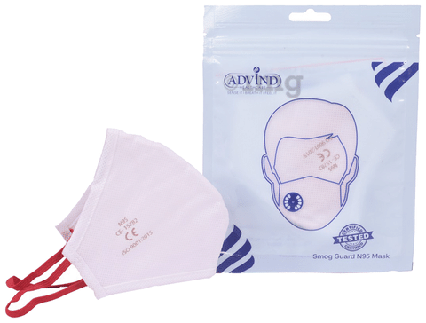 Advind Healthcare Smog Guard N95 Adult Mask Free Size White