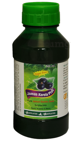 Afflatus Jamun Karela Plus  Juice Sugar Free