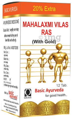 Basic Ayurveda Maha Laxmi Vilas Ras with Gold