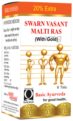 Basic Ayurveda Swarn Vasant Malti Ras with Gold