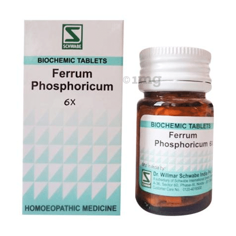 Dr Willmar Schwabe India Ferrum Phosphoricum Biochemic Tablet 6X