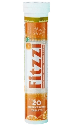 Fitzzi Amla Extract 1000mg, Vitamin C & Zinc Effervescent Tablet