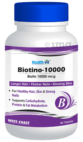 HealthVit Biotino 10000mcg Tablet