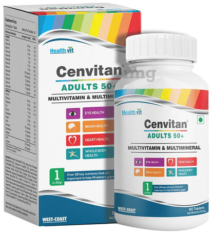 HealthVit Cenvitan Adults 50+ Multivitamin and Multimineral Tablet