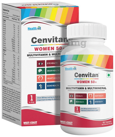 HealthVit Cenvitan Women 50+ Multivitamin & Multimineral Tablet