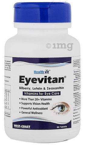 HealthVit Eyevitan Bilberry, Lutein & Zeaxanthin Tablet