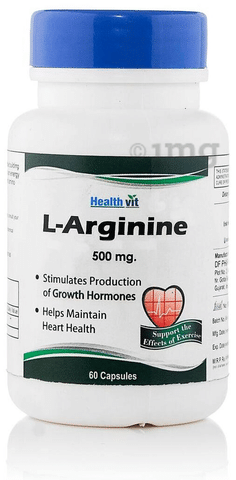 HealthVit L- Arginine 500mg Capsule