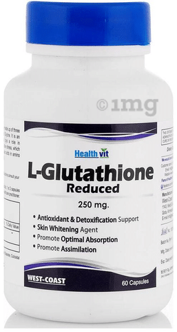 HealthVit L-Glutathione Reduced 250mg Capsule