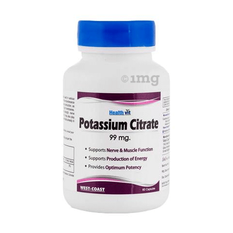 HealthVit Potassium Citrate 99mg  Capsule