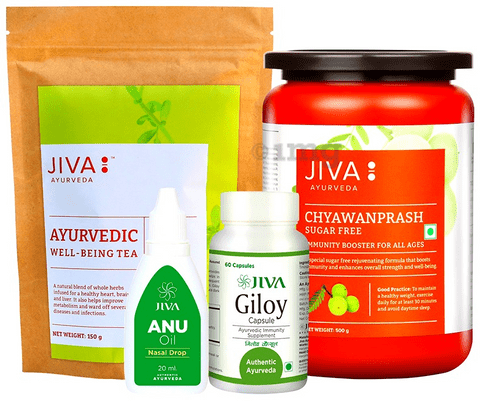 Jiva Ayurveda Healthcare Pack with Sugar Free Chyawanprasha