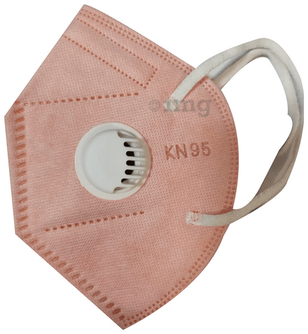 Kalor KN95 Anti-Pollution Face Mask Peach with Breathing Valve