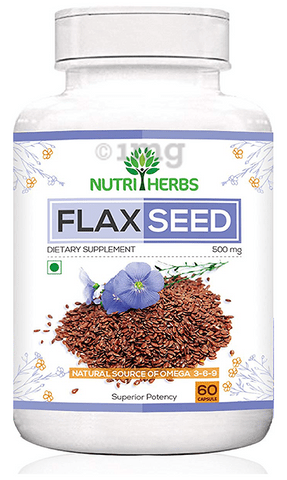 Nutriherbs Flaxseed 500mg Capsule