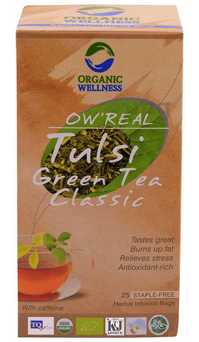 Organic Wellness OW'REAL Tulsi Green Tea Classic Infusion Bags