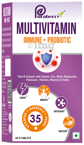 Puraberry Multivitamin Immune+Probiotic Tablet