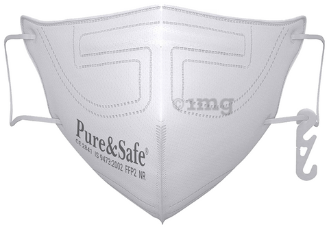 Pure & Safe Fusion Flo 5 Layer Filteration N95 Mask White