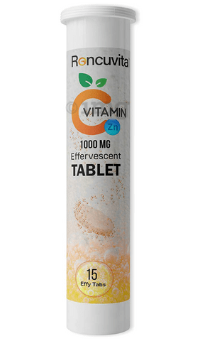 Roncuvita Vitamin C Zn 1000mg Effervescent Tablet Orange