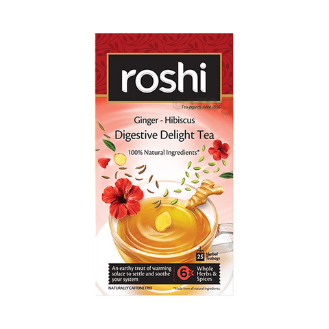 Roshi Ginger-Hibiscus Digestive Delight Herbal Teabag (2.3gm Each)