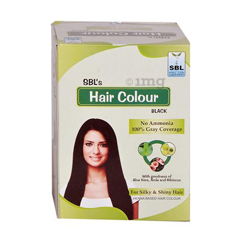 SBL Hair Colour 12 Sachets Black