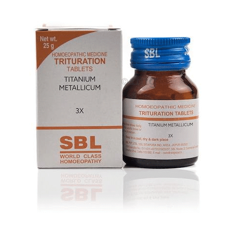 SBL Titanium Metallicum Trituration Tablet 3X