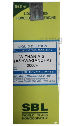 SBL Withania S (Ashwagandha) Dilution 200 CH