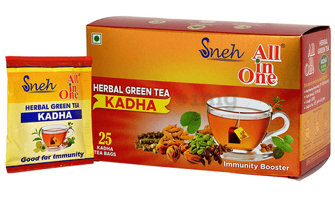 Sneh All in One Herbal Green Tea Kadha (2.5gm Each)