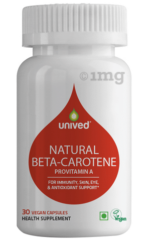 Unived Natural-Beta Carotene Provitamin A Vegan Capsule