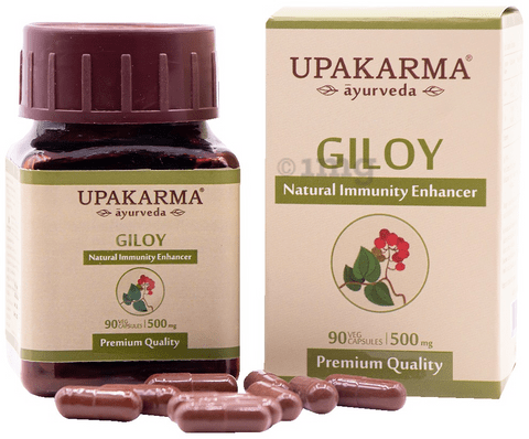 Upakarma Ayurveda Giloy Natural Immunity Enhancer Veg Capsule