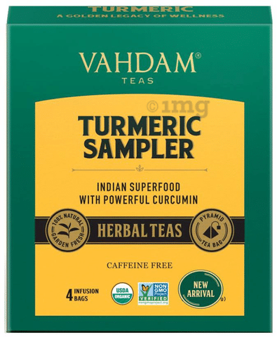 Vahdam Teas Turmeric Tea Sampler (2gm Each) Assorted