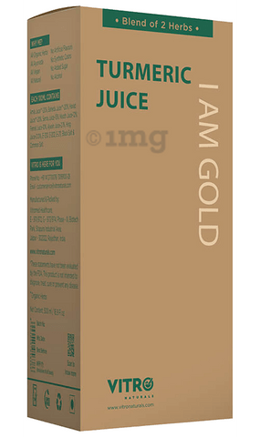 Vitro Naturals I Am Gold Turmeric Juice Helps in Cholesterol Control & Boosts Immunity