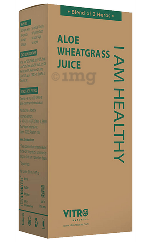 Vitro Naturals I Am Healthy Aloe Wheatgrass Anti-Ageing