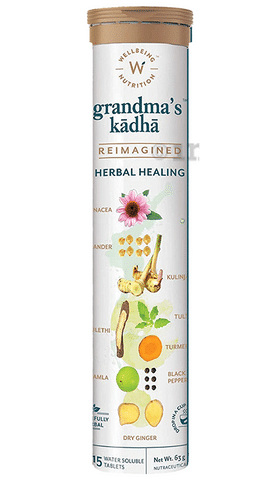 Wellbeing Nutrition Grandma's Kadha Herbal Healing Water Soluble Tablet (15 Each)